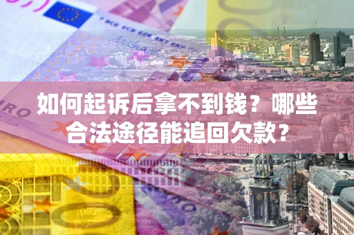 武汉如何起诉后拿不到钱？哪些合法途径能追回欠款？
