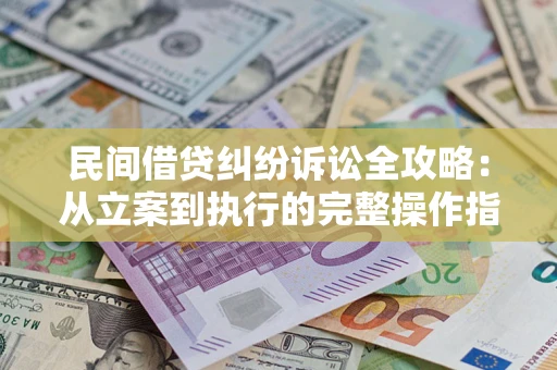 武汉民间借贷纠纷诉讼全攻略：从立案到执行的完整操作指南