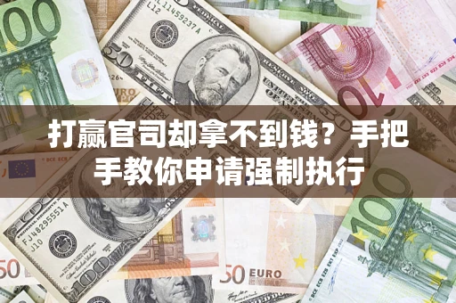 武汉打赢官司却拿不到钱？手把手教你申请强制执行