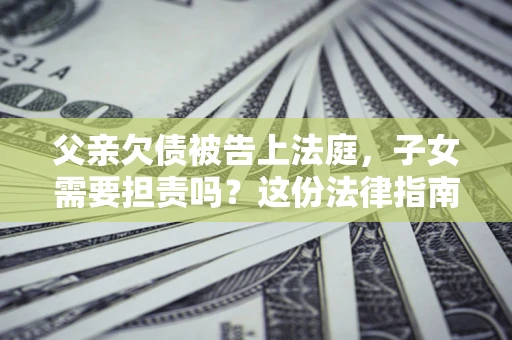 武汉父亲欠债被告上法庭，子女需要担责吗？这份法律指南必须看完