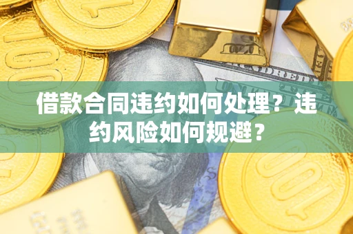 武汉借款合同违约如何处理？违约风险如何规避？