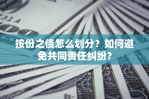 武汉按份之债怎么划分？如何避免共同责任纠纷？