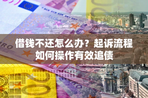 武汉借钱不还怎么办？起诉流程如何操作有效追债