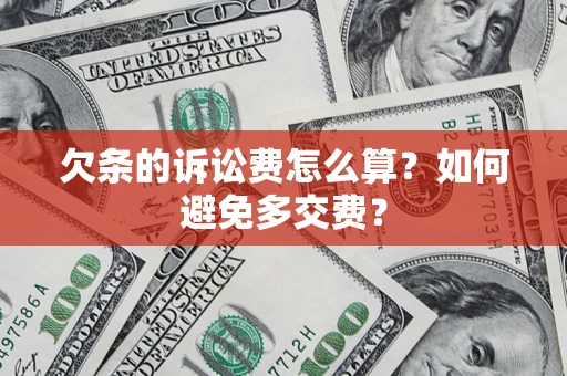 武汉欠条的诉讼费怎么算？如何避免多交费？