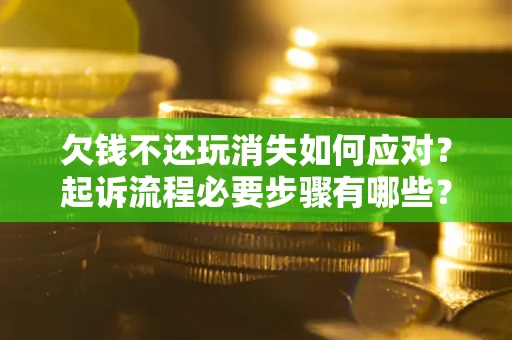 武汉欠钱不还玩消失如何应对？起诉流程必要步骤有哪些？